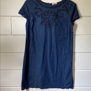 Chambray Old Navy Dress with Embroidery Detail
